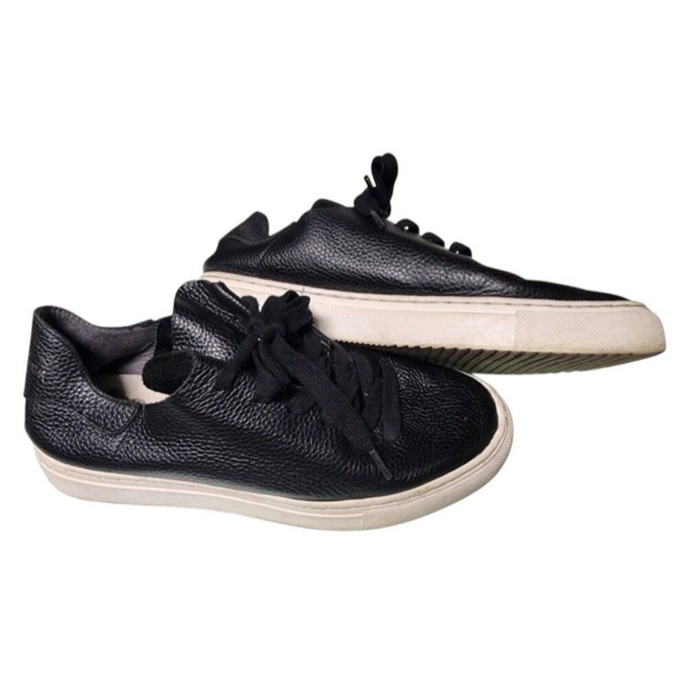 Sam Edelman Black Leather Sneakers 'Poppy' Size 7.5